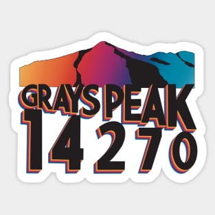 Grays Peak Sticker